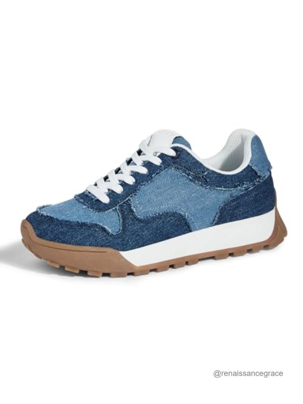 Women's Canvas Platform Sneakers Lightweight Breathable Lace-Up Retro Casual